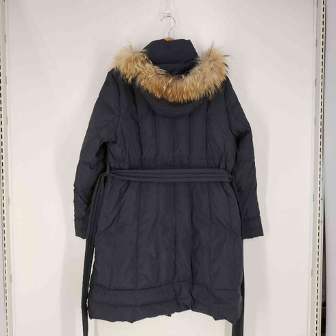 アリスバーリー Aylesbury 着脱フード付き ラクーンファー ダウンコート レディース JPN:L